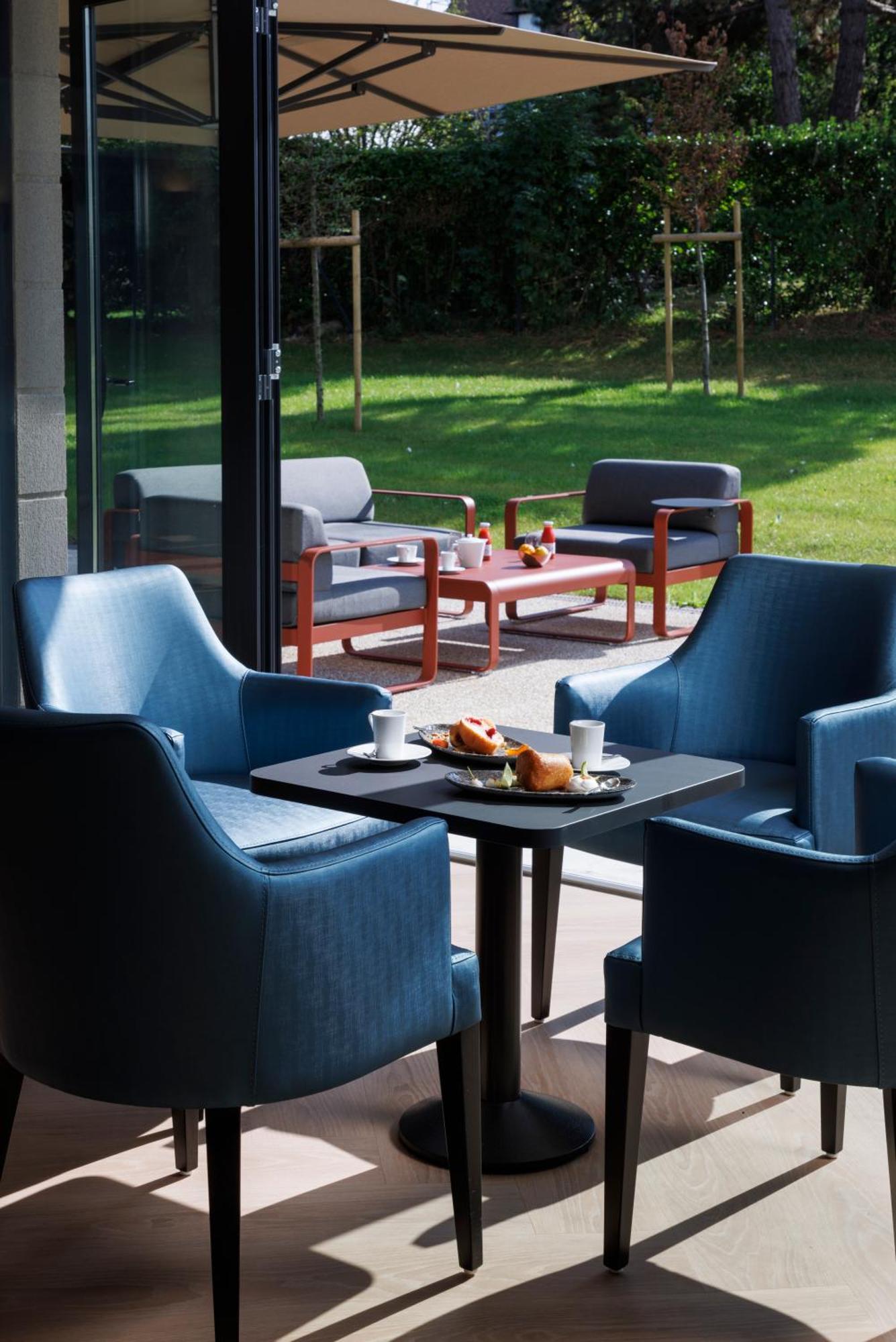 Les Boreales - Appart'Hotel & Restaurant Villers-sur-Mer Esterno foto